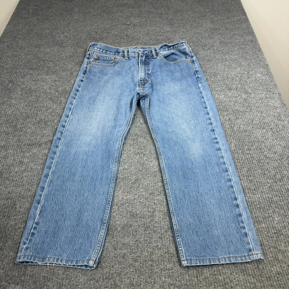 Levis 505 Straight Leg‎ Jeans Mens W36 Blue Regular Fit Denim Workwear Skate